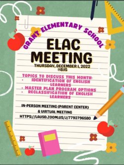 ELAC meeting