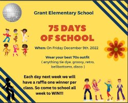 75 Days of School-English